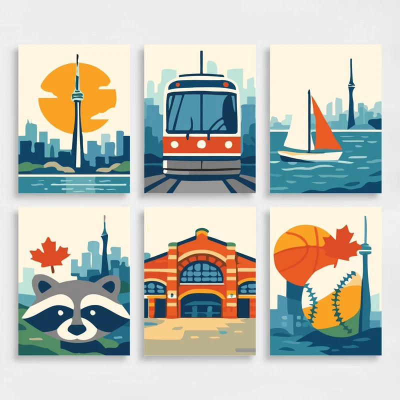 Toronto - Mini Paint by Numbers Set