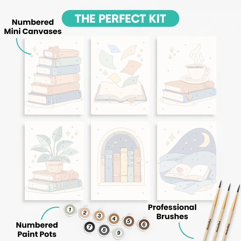 Books - Mini Paint by Numbers Set
