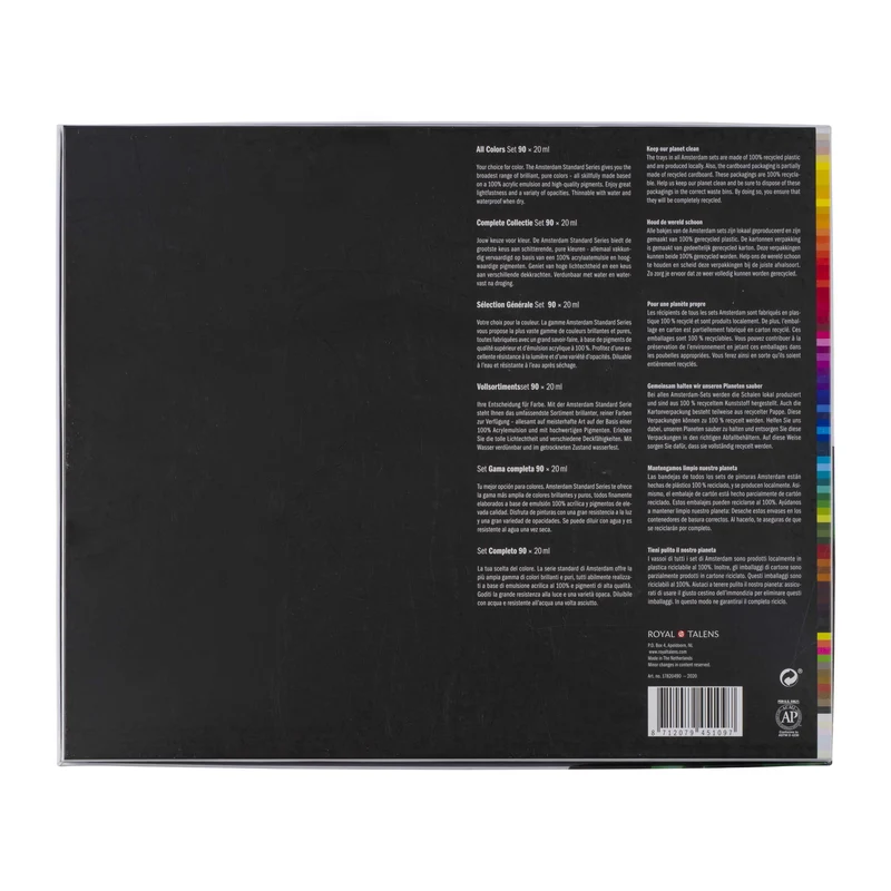 Sada akrylových farieb Amsterdam Všetky farby 90 x 20 ml