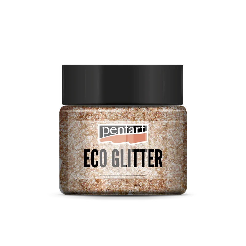 Pentart Eco Glitter feiner Glitzer Rose Gold 15 g