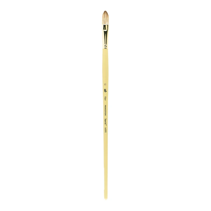 PRINCETON Imperial pennello per pittura a olio sintetico Mongoose lingua di gatto manico lungo