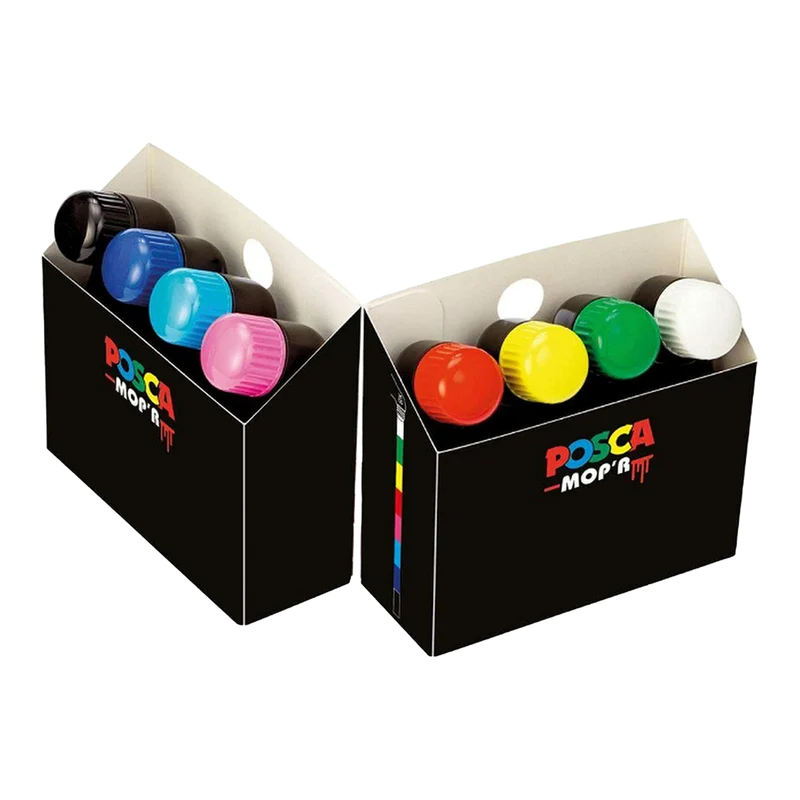 Posca PCM-22 8C MOP´R комплект маркери, 3 – 19 mm, микс от цветове (8 бр.)