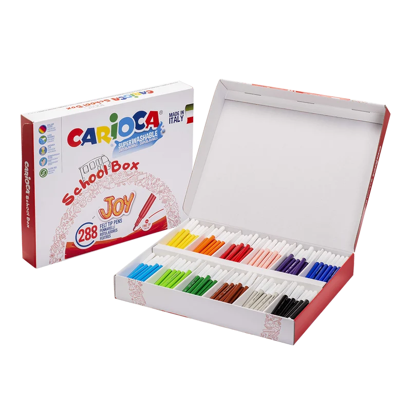 Carioca flomastri šolsko pakiranje, mešanica barv