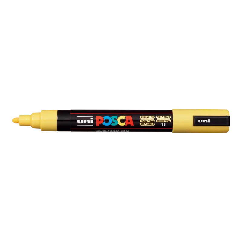 Posca PC-5M akrilni flomaster, 1,8 – 2,5 mm, slamnato rumena (73)