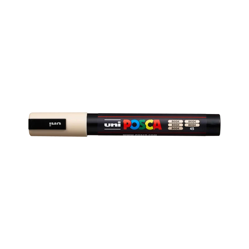 Akrylový popisovač Posca PC-5M, 1,8 – 2,5 mm, béžová (45)