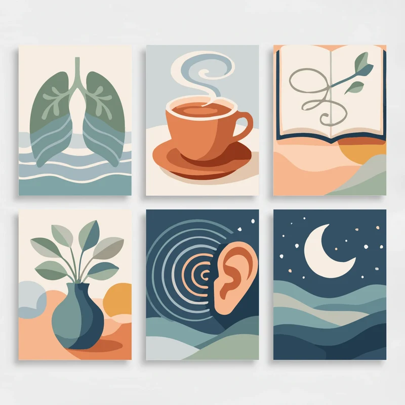 Mindful Wellness - Mini Paint by Numbers Set