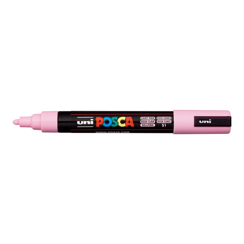 Posca marker PC-5M, 1,8 - 2,5 mm, svetlo roza (51)