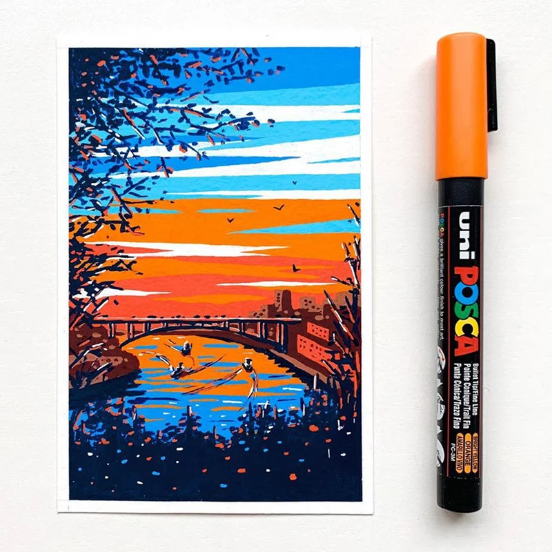 Posca Acrylmarker PC-5M, 1,8 – 2,5 mm, Lila (34)