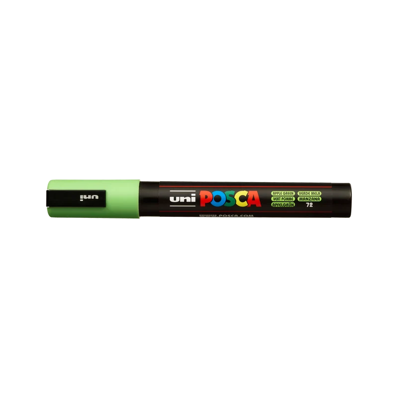 Akrilni marker Posca PC-5M, 1,8 – 2,5 mm, zelena jabuka (72)