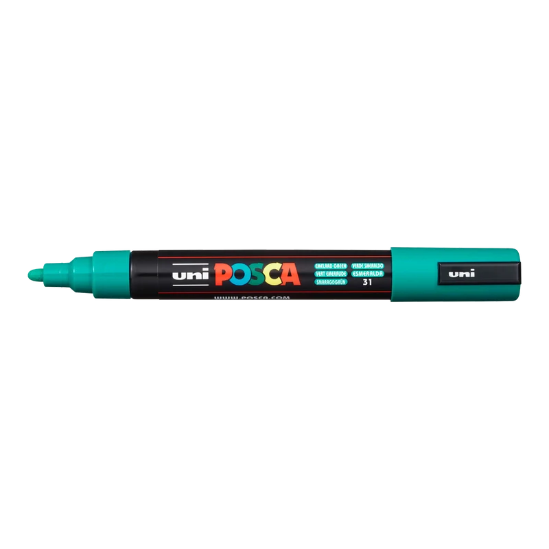 Posca marker PC-5M, 1,8 – 2,5 mm, smaragdna (31)