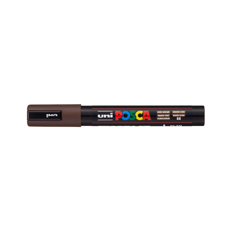 Posca marker PC-5M, 1,8 – 2,5 mm, temno rjava (22)