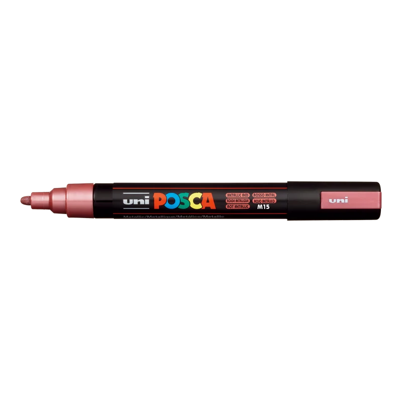 Posca Marker PC-5M, 1,8 – 2,5 mm, Metallic-Rot (M15)