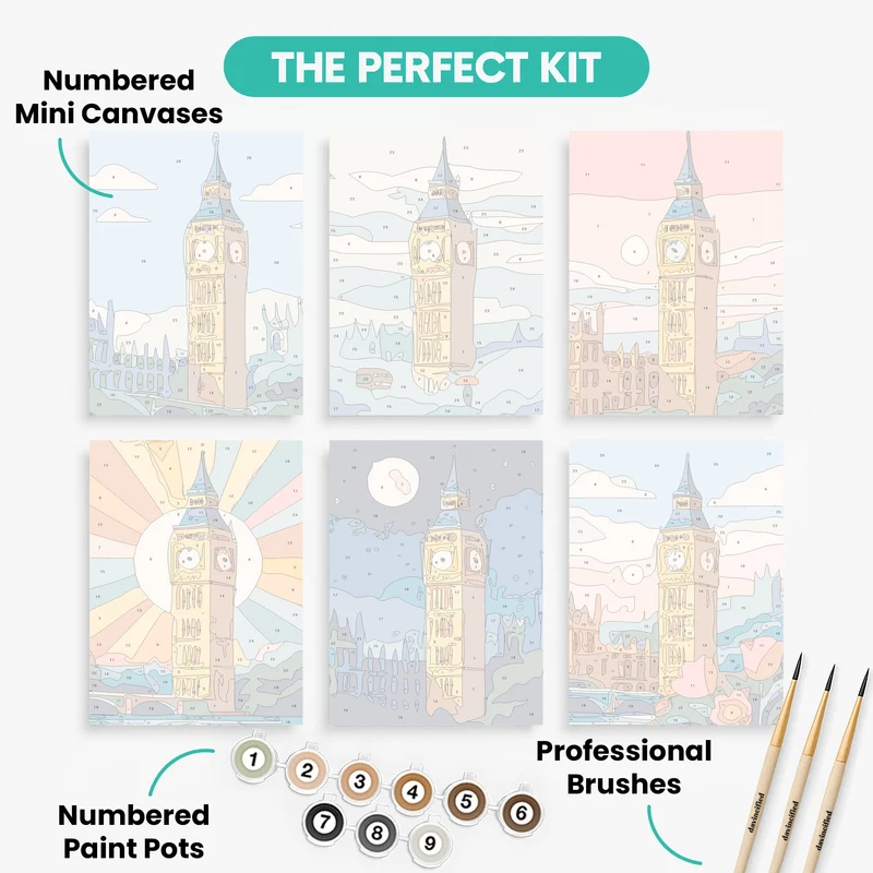 Big Ben - Mini Paint by Numbers Set