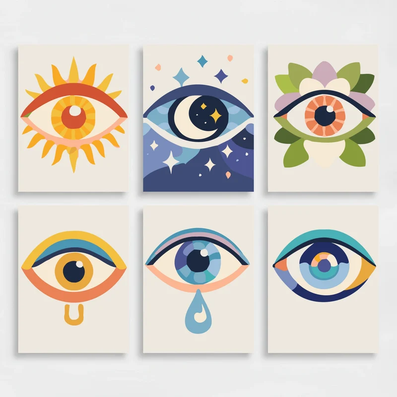 Eyes - Mini Paint by Numbers Set