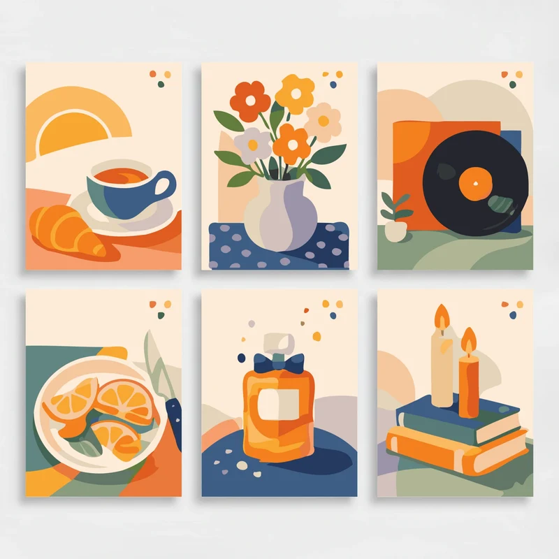 Cozy Essentials - Mini Paint by Numbers Set