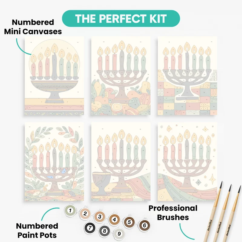 Kwanzaa - Mini Paint by Numbers Set