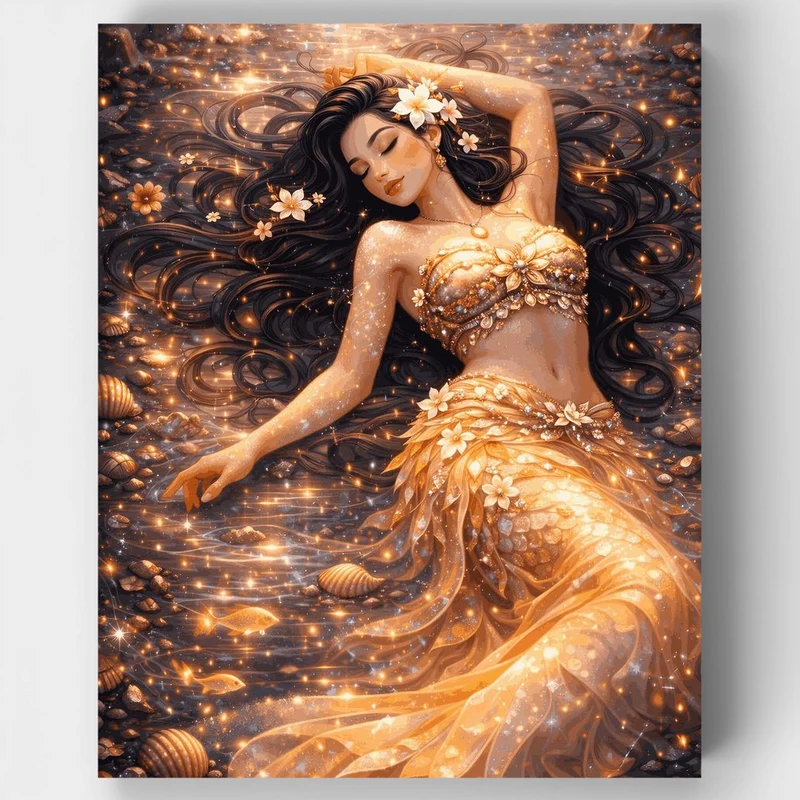 "Glow Of Silent Waters" Paint by Numbers Kit