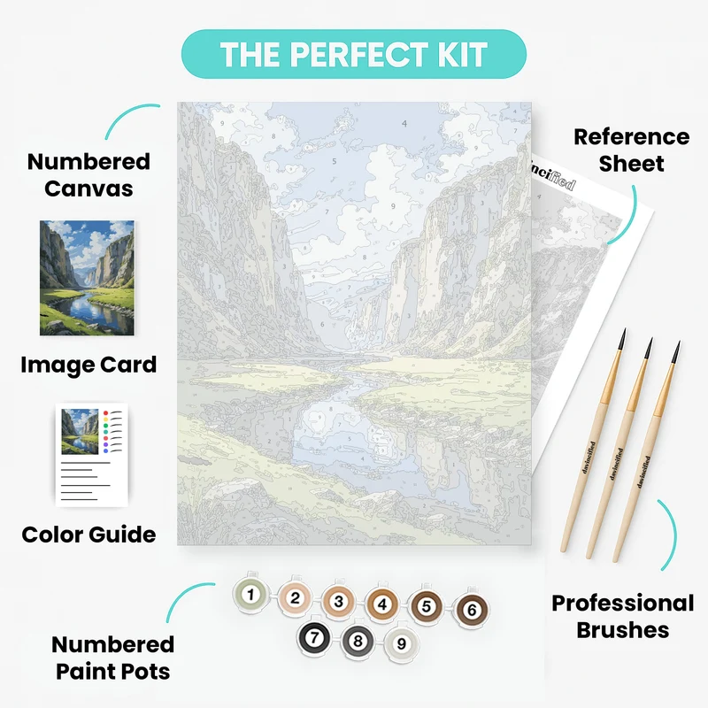 Thingvellir National Park - Paint by Numbers Kit
