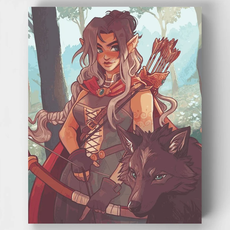 "Eleven Huntress" Paint by Numbers Kit