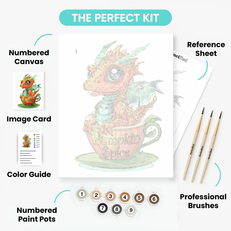 Pumpkin Spice with KJ FLAT - Paint by Numbers Kit