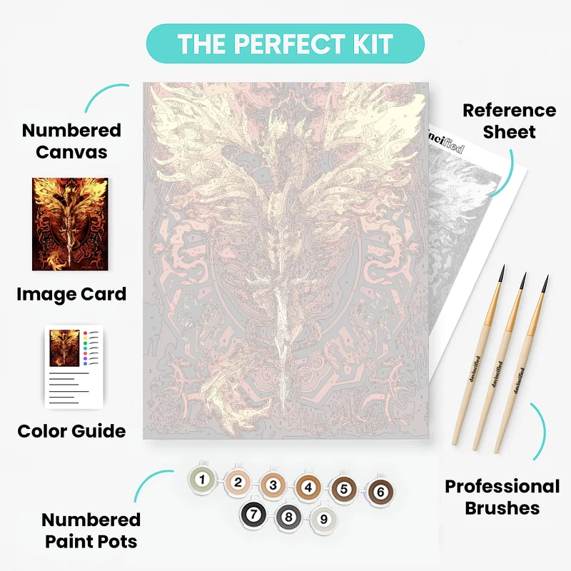 Dragonsword Flameblade - Paint by Numbers Kit