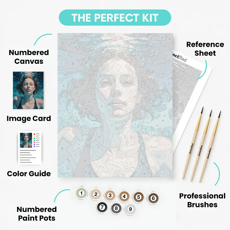Underwater Portrait - Paint by Numbers Kit