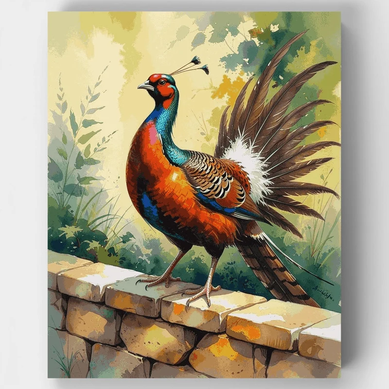 Vibrant Pheasant - Paint by Numbers Kit