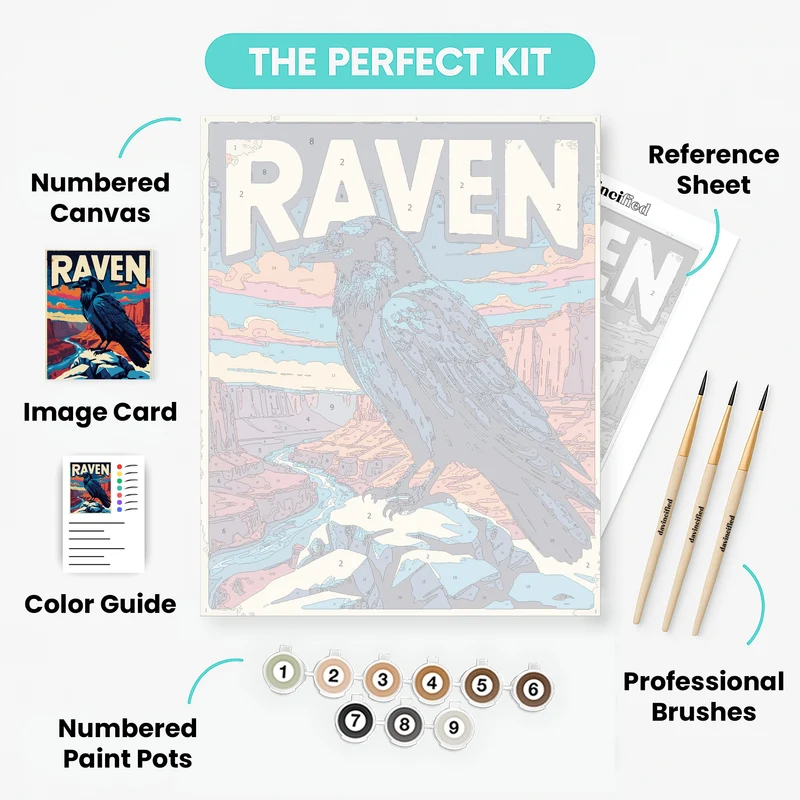 Raven - Paint by Numbers Kit