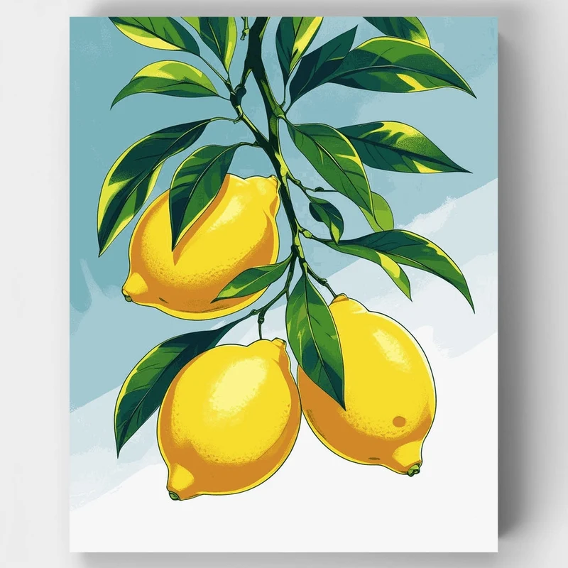 Lemon Branch - Paint by Numbers Kit