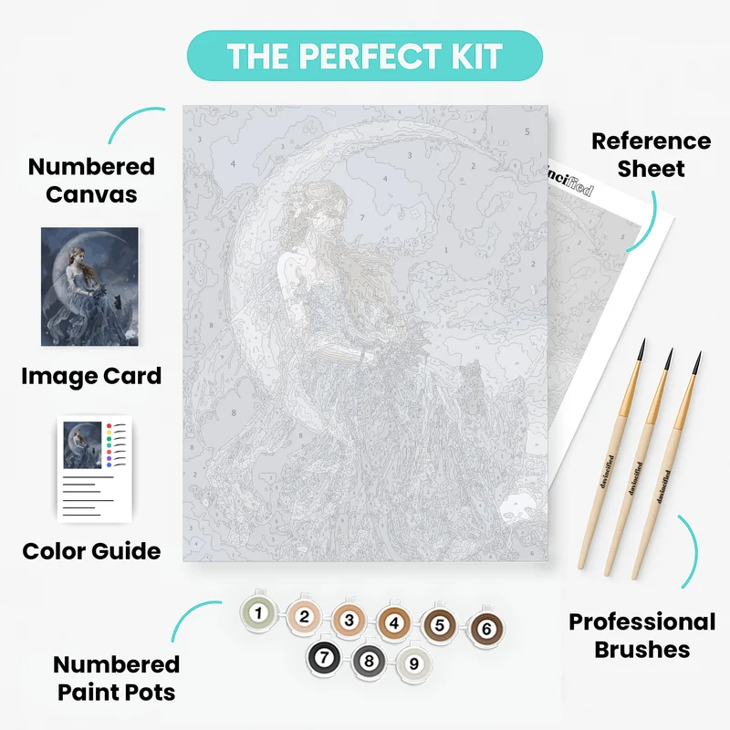 Wind Moon - Paint by Numbers Kit