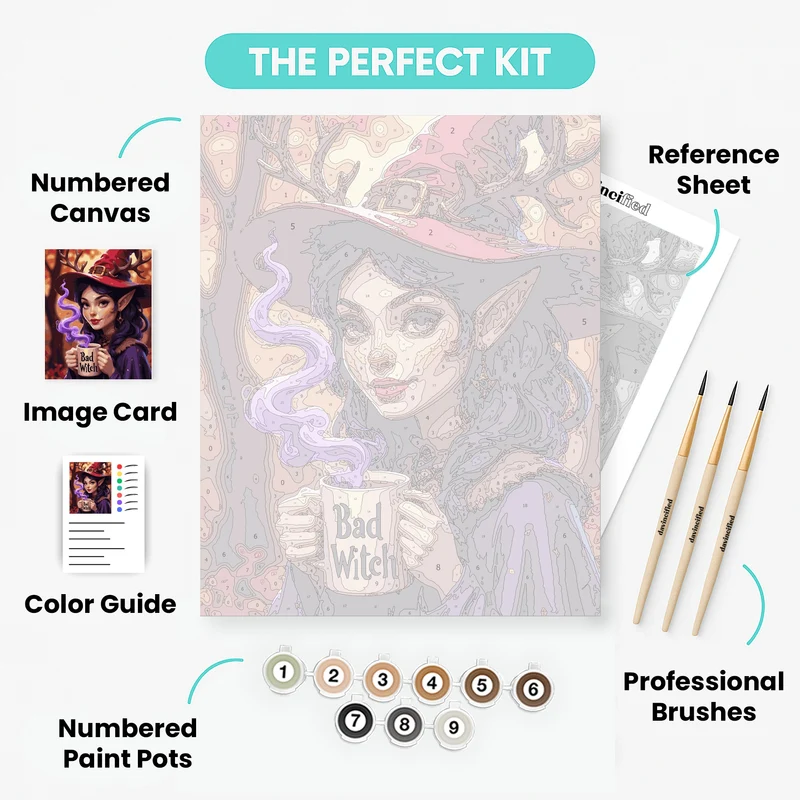 Bad Witch - Paint by Numbers Kit