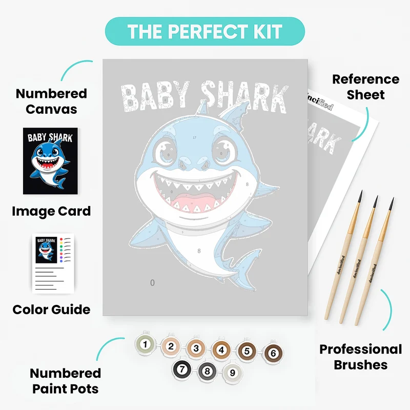 Baby Shark - Paint by Numbers Kit