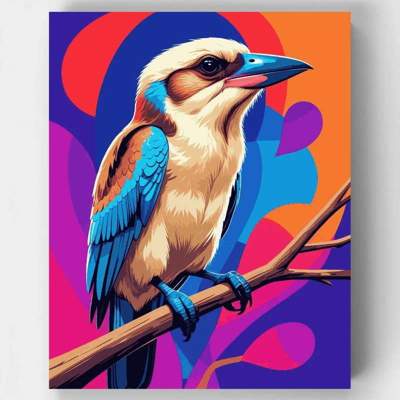 Vibrant Kookaburra - Paint by Numbers Kit