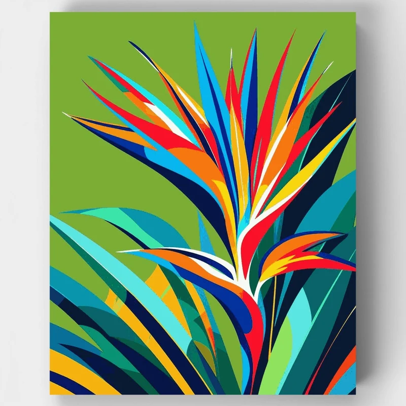 Tropical Bird of Paradise - Paint by Numbers Kit