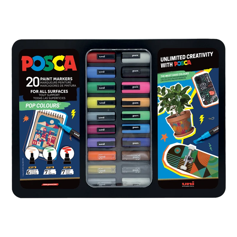 Set akrilnih markerjev Posca – različne različice