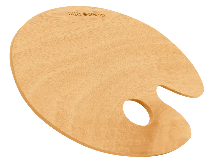 DALER ROWNEY Holz-Mischpalette oval 20 x 30 cm