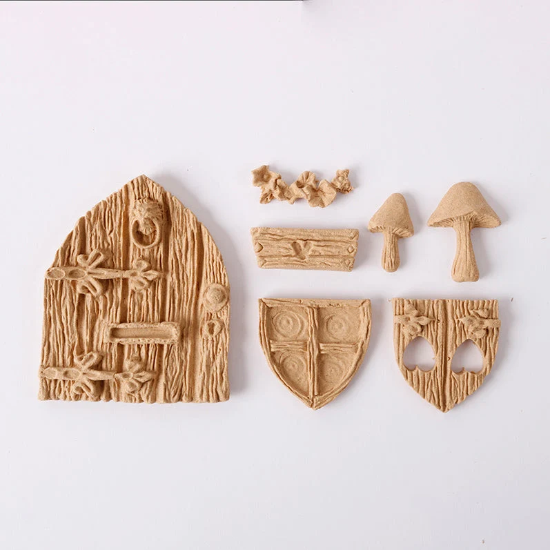 Biegbares Holz Pentart Fairy Tale Set 6 x 5 cm 7 Stk.