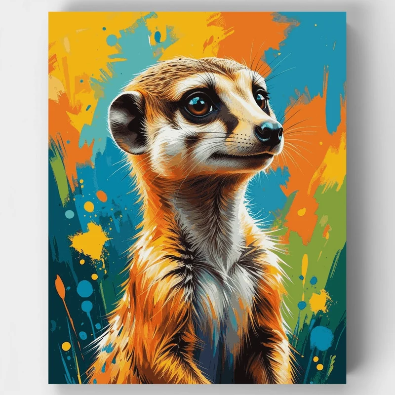 Meerkat - Paint by Numbers Kit