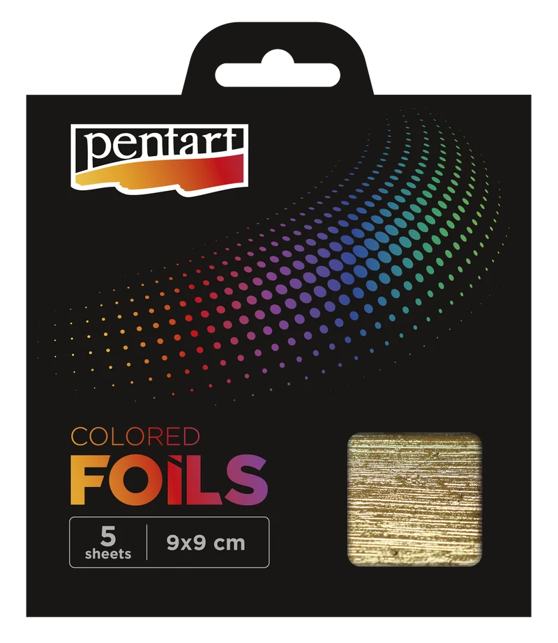 Dekorativne folije u boji Pentart 14 x 14 cm – 5 kom