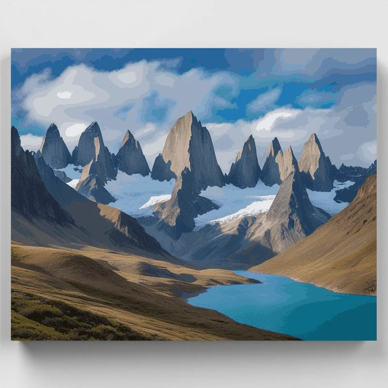 Patagonian Granite Peaks - Paint by Numbers Kit