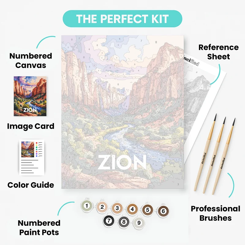 Zion - Paint by Numbers Kit