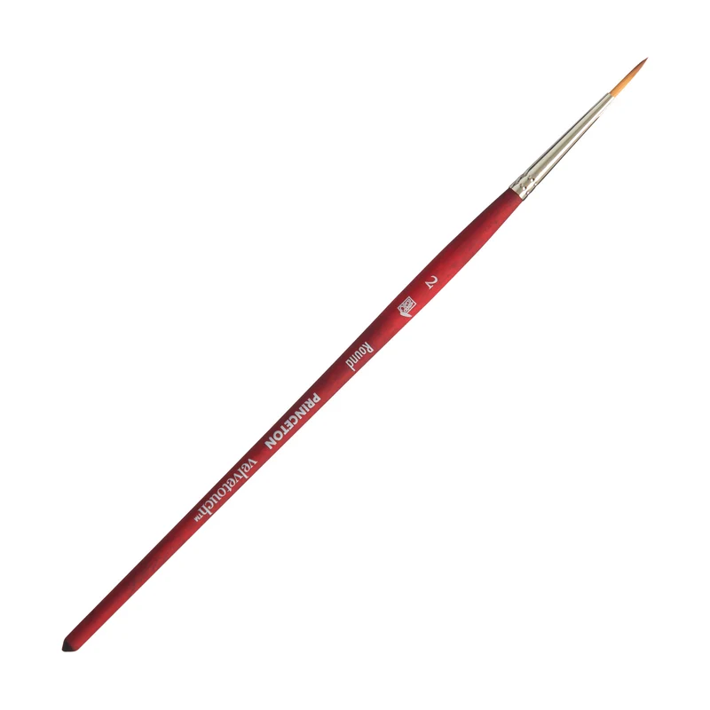 Univerzálny okrúhly štetec PRINCETON Velvetouch s krátkou rúčkou