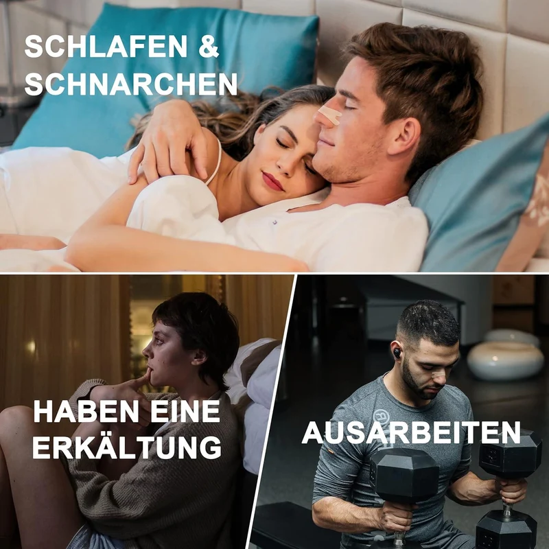 Nasenpflaster 50 Stück - Extra starke Nasenstrips für