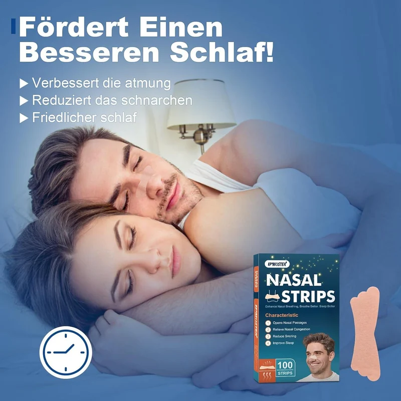 100pcs Nasenpflaster Schnarchen, Nose Strips Anti