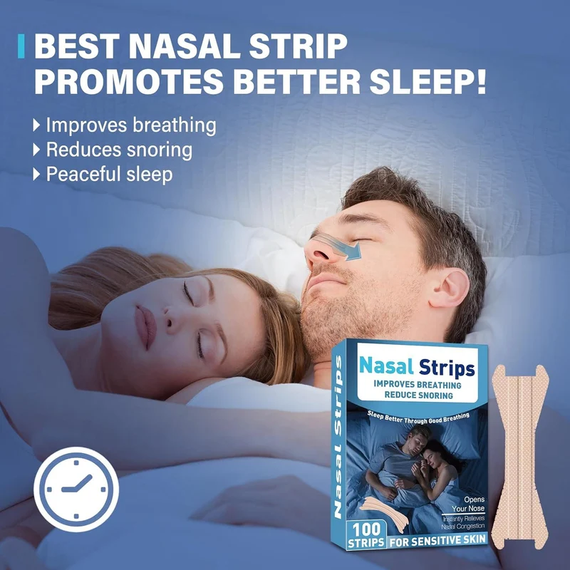 Nasenpflaster 100 Stück Extra Stark für besseres Atmen
