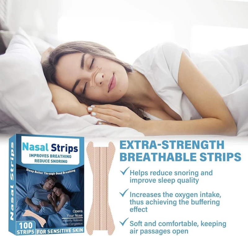 Nasenpflaster 100 Stück Extra Stark für besseres Atmen