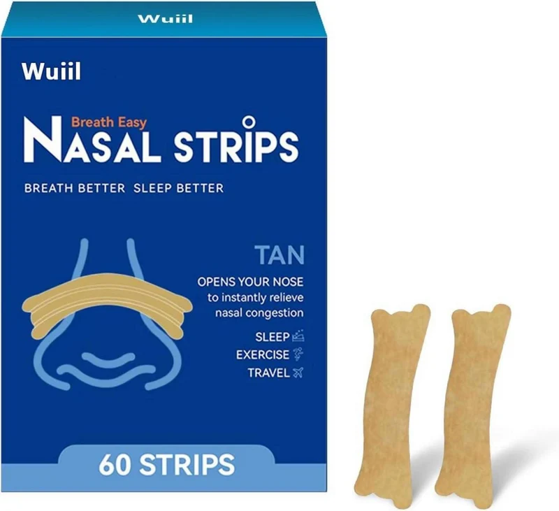 60 Nasenpflaster Anti-Schnarchen Nasal Strips für besseren