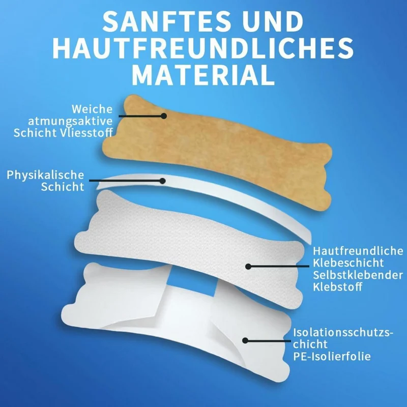 60 Nasenpflaster Anti-Schnarchen Nasal Strips für besseren