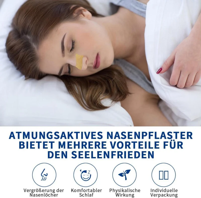 60 Nasenpflaster Anti-Schnarchen Nasal Strips für besseren