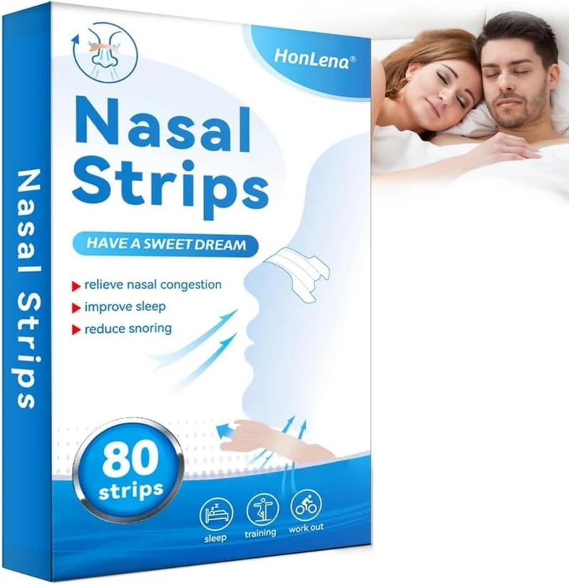 Nasenpflaster 80 Stück Schnarchen Anti Allergien Atemwege